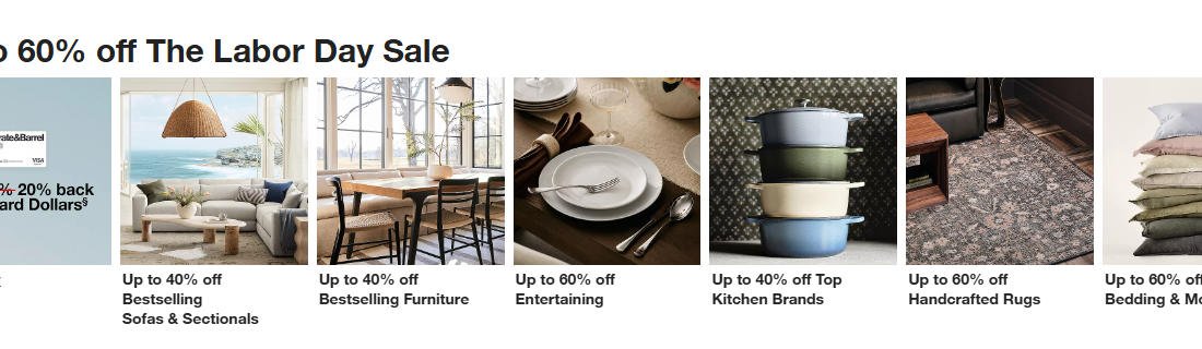 Crate & Barrel Labor Day Sale: Everything You Need to Know (Up to 60% Off!)