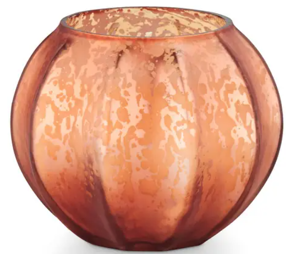 pumpkin shaped candle